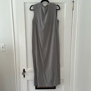 Emerson Fry silk column gray dress 6